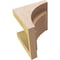 Ekena Millwork 5"W x 5"D x 5"H Wide Helena Rough Cedar Woodgrain TimberThane Corbel, Primed Tan CORUR05X05X05HELRCPR - alternate 5
